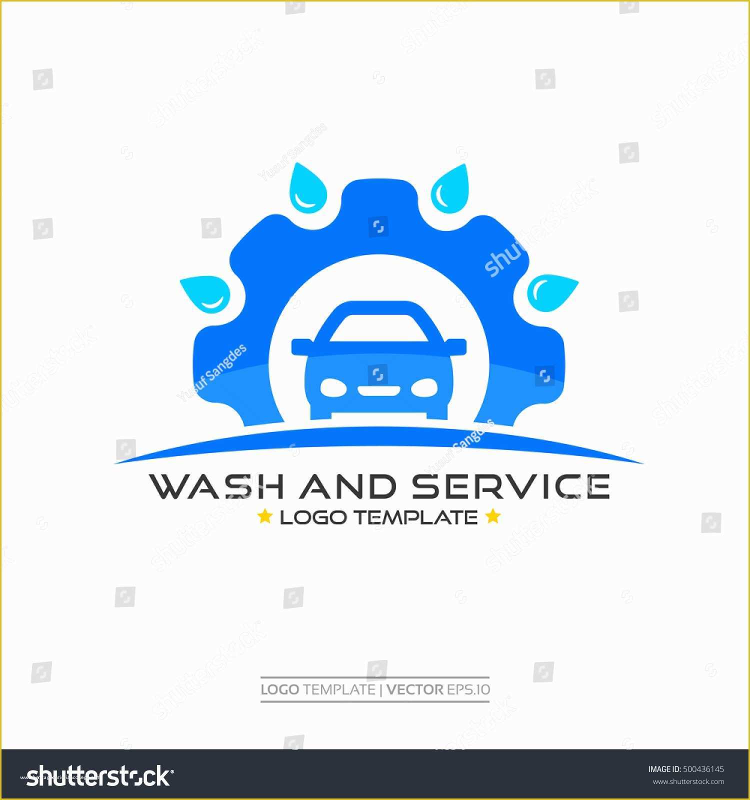 Car Wash Logo Template Free Of Auto Wash and Service Car Logo Template Vector Eps 10