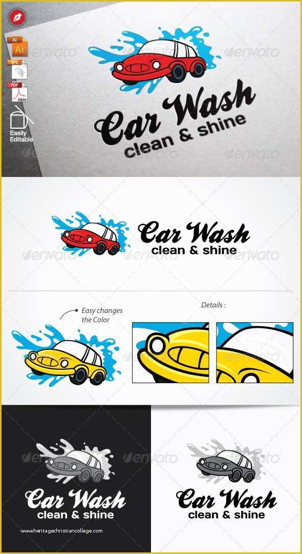 Car Wash Logo Template Free Of Car Wash Logo by Agidea