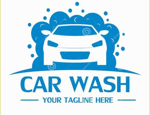 Car Wash Logo Template Free Of Car Wash Logo Design with Shower Icon Vector Illustration