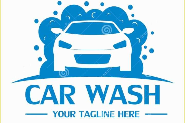 Car Wash Logo Template Free Of Car Wash Logo Design with Shower Icon Vector Illustration