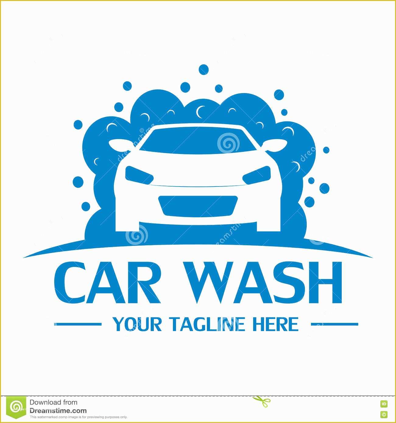 Car Wash Logo Template Free Of Car Wash Logo Design with Shower Icon Vector Illustration