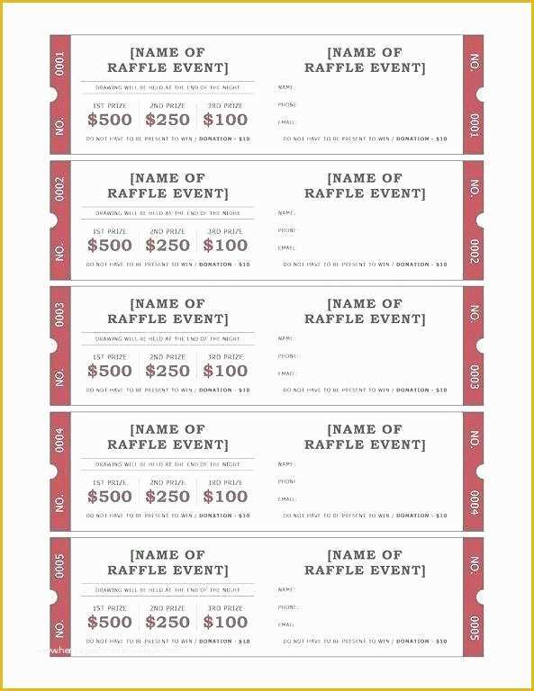 Car Wash Ticket Template Free Download Of Fundraiser Tickets Template 