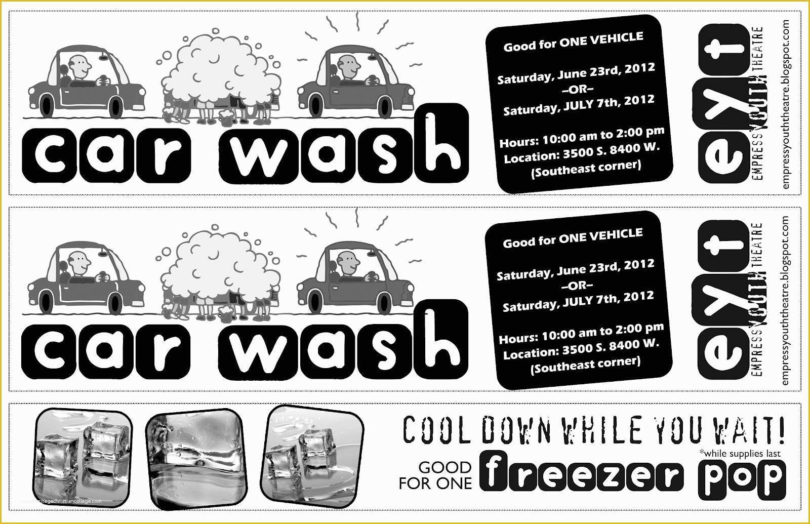 Car Wash Ticket Template Free Download Of Partthepiratebay Blog