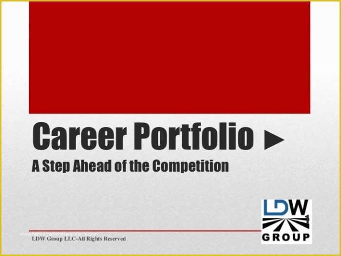 Career Portfolio Template Free Of Career Portfolio Template Microsoft Word Templates