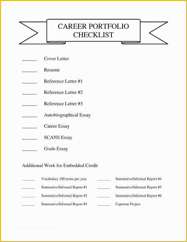 Career Portfolio Template Free Of Professional Portfolio Template