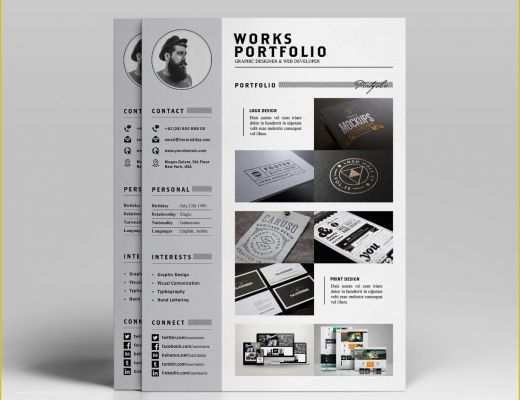 Career Portfolio Template Free Of Resume &amp; Portfolio Template Ya