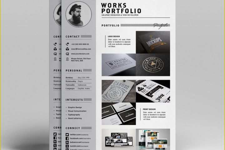 Career Portfolio Template Free Of Resume &amp; Portfolio Template Ya