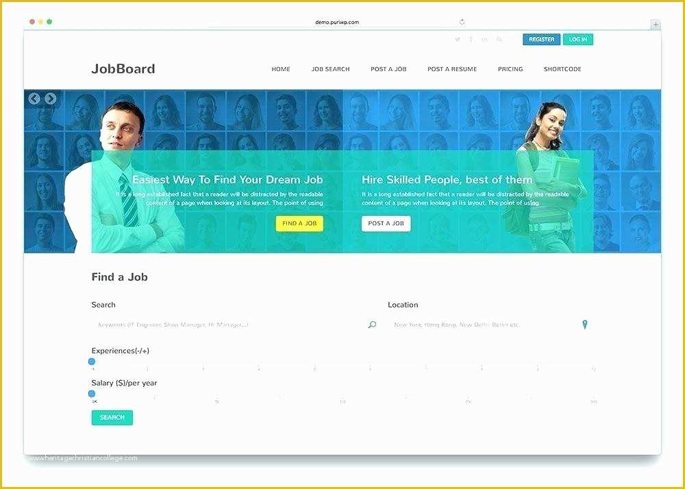 Career Website Templates Free Download Of Job Board Website Template – Klonowski