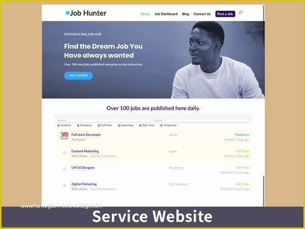 Career Website Templates Free Download Of Job Portal Website Template On Webalabo