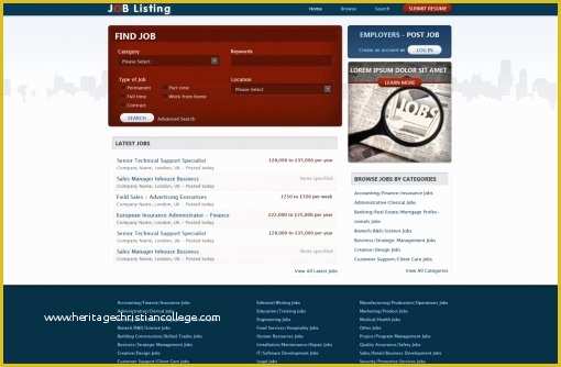 Career Website Templates Free Download Of Job Website Templates Free Job Portal Templates