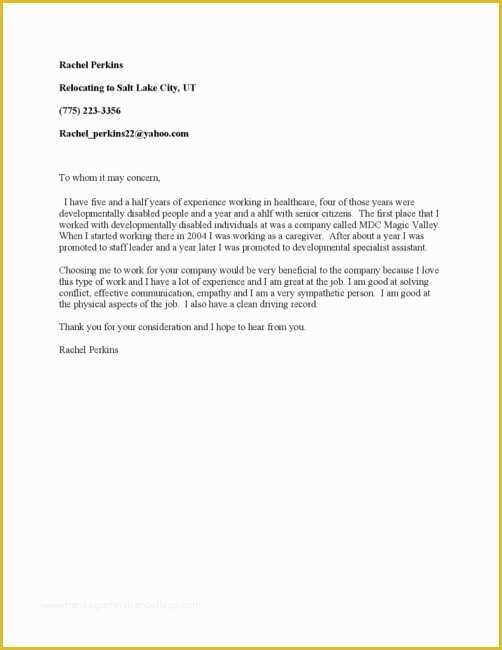 Caregiver Cover Letter Templates Free Of Caregiver Cover Letter No Experience