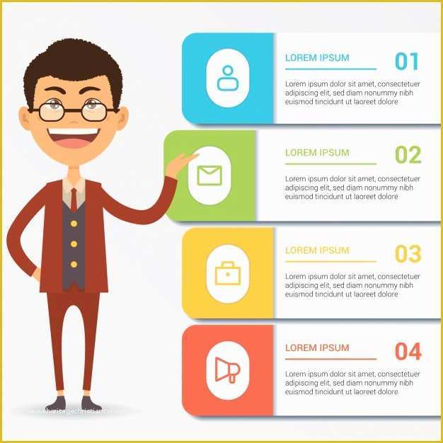 Caricature Templates Free Of Infographic Template Design Vector