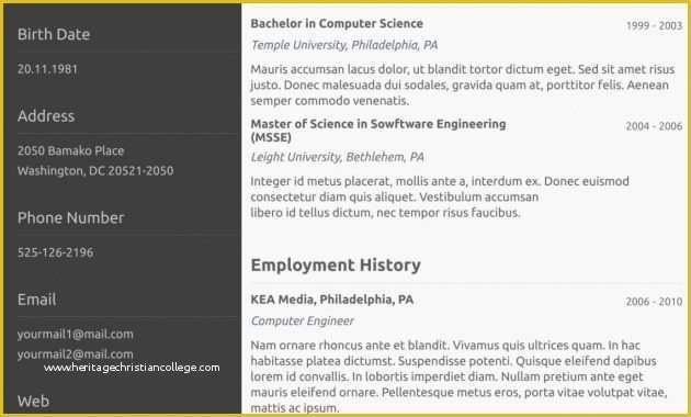 Cascade Resume Template Free Download Of 10 Advantages E Page Resume