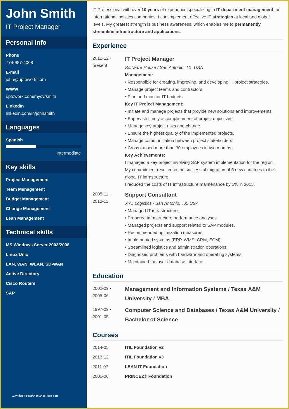 Cascade Resume Template Free Download Of 20 Professional Resume Templates Free Download