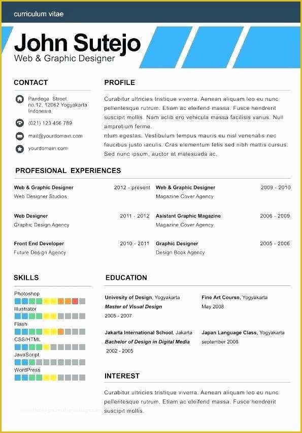 Cascade Resume Template Free Download Of Cascade Resume Template – Lvmag