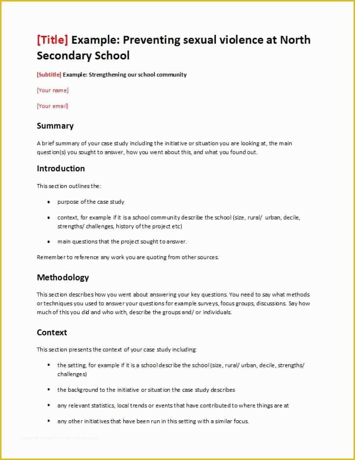 Case Study Templates Free Download Of 49 Free Case Study Templates Case Study format