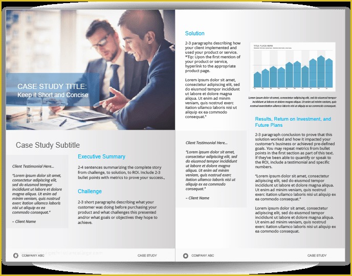 Case Study Templates Free Download Of Case Study Template