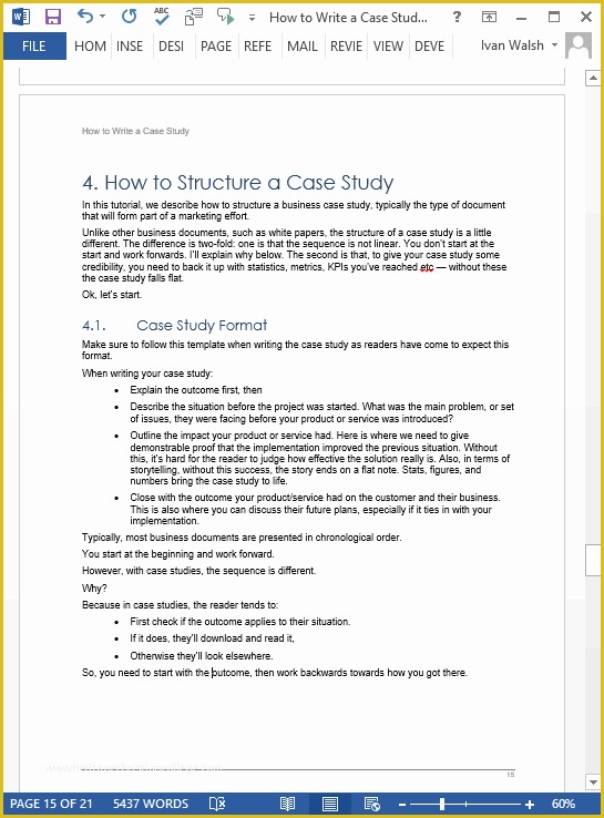 Case Study Templates Free Download Of Download Case Study Templates 19 X Ms Word How to