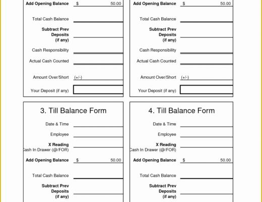 Cash Sheet Template Free Of Cash Drawer Tally Sheet Template Outstanding Free Picture