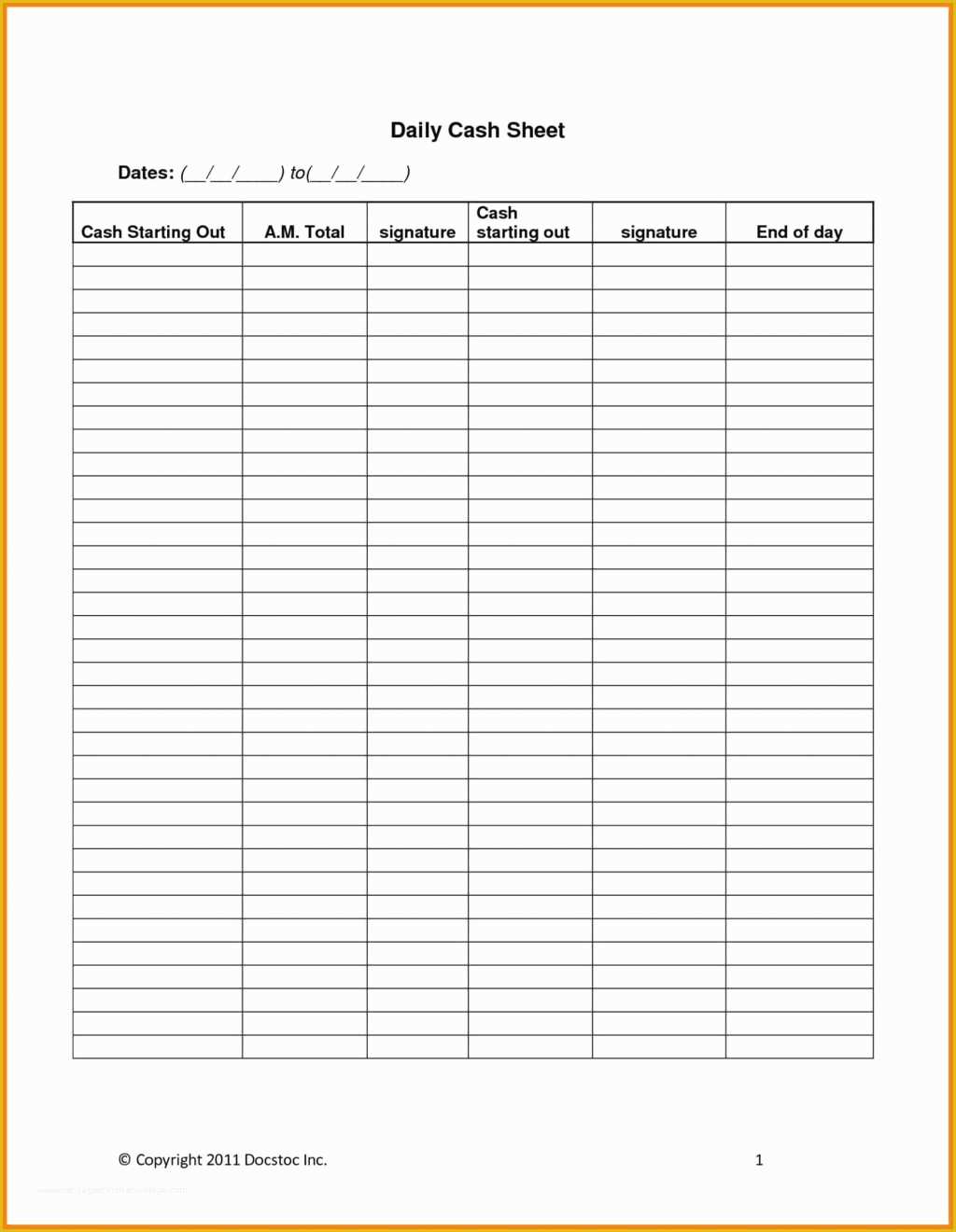 Cash Sheet Template Free Of Cash Sheet Template Free Personal Flow Excel forecast Up