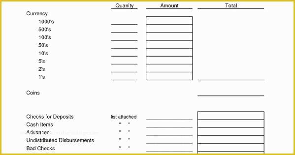 Cash Sheet Template Free Of Daily Cash Sheet Template