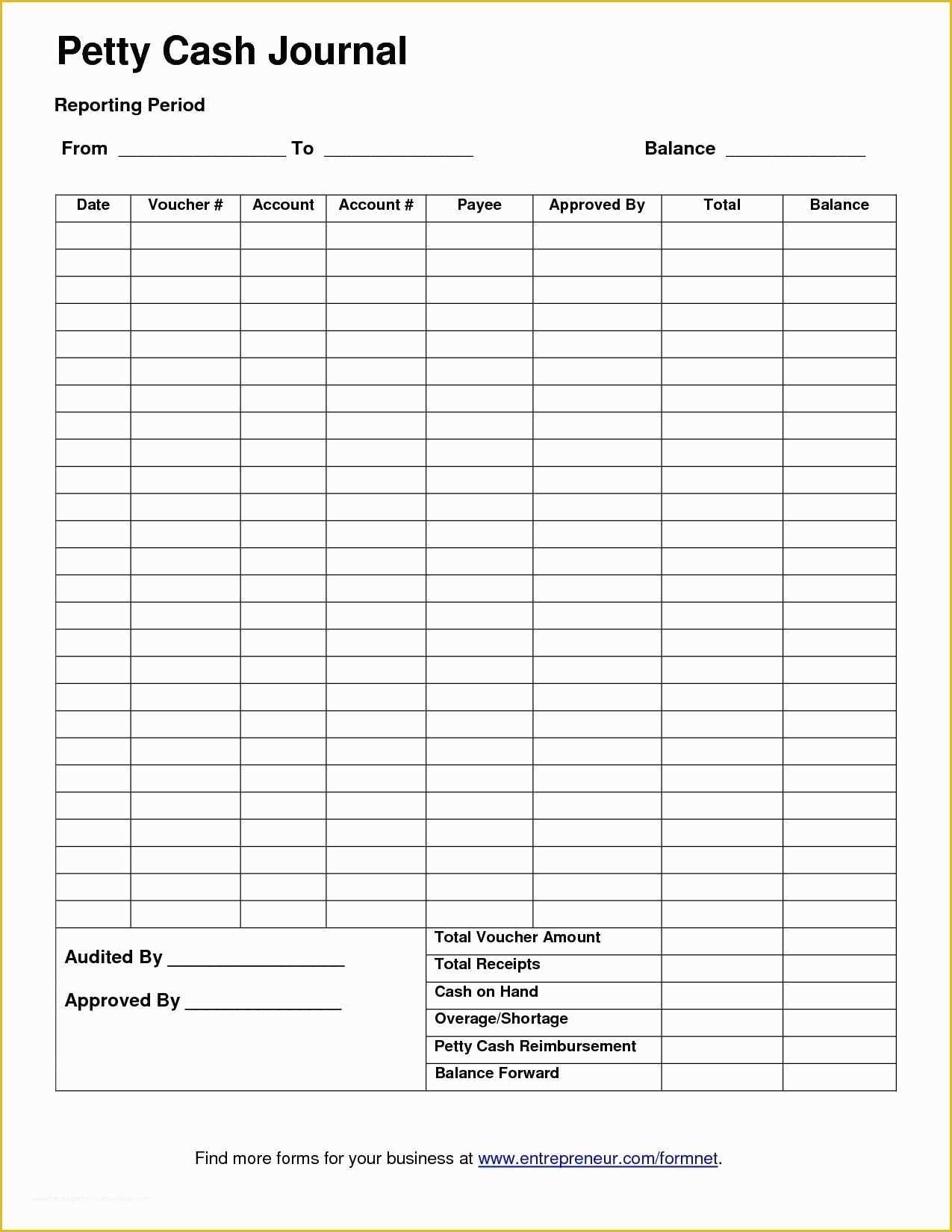 Cash Sheet Template Free Of Template for Petty Cash Petty Cash Report Template Excel