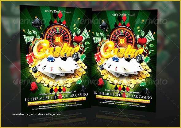 Casino Flyer Template Free Of 11 Beautiful Casino Flyer Templates – Design Freebies