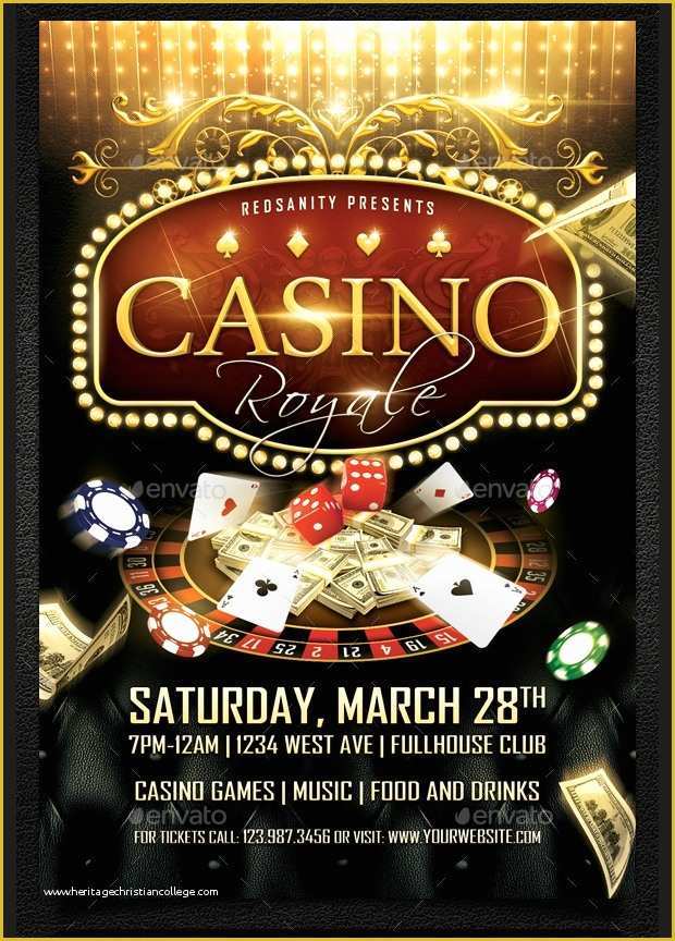 Casino Flyer Template Free Of 18 Casino Flyer Templates Printable Psd Ai Vector Eps format Download