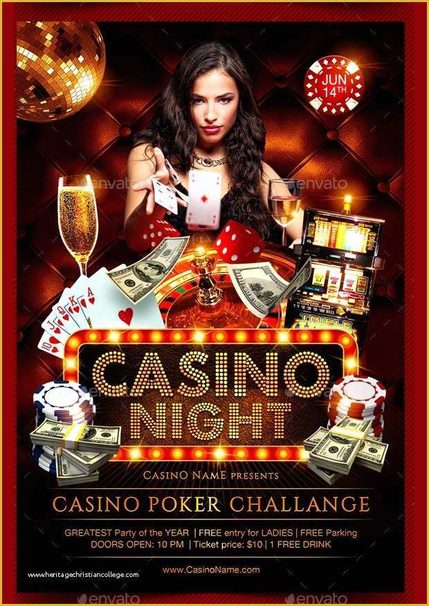 Casino Flyer Template Free Of 18 Casino Flyer Templates Printable Psd Ai Vector Eps format Download