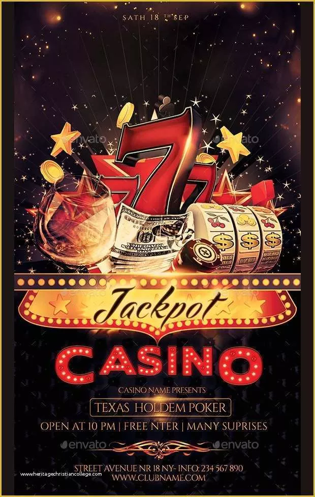 Casino Flyer Template Free Of 18 Casino Flyer Templates Printable Psd Ai Vector Eps format Download