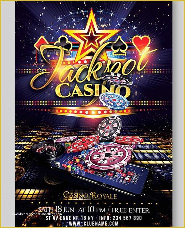 Casino Flyer Template Free Of 22 Casino Flyer Templates Psd Vector Eps Jpg Download