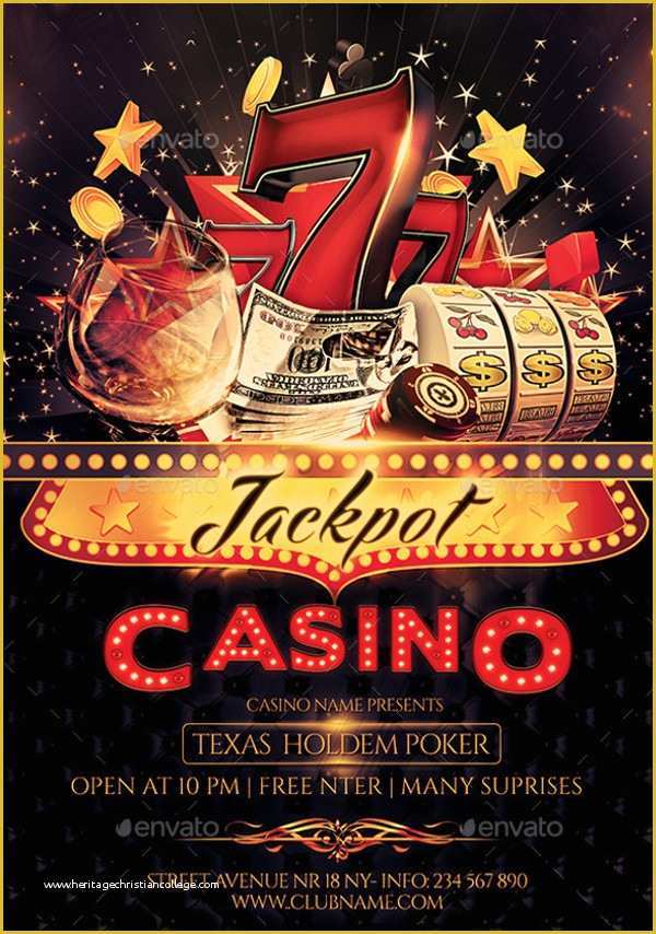 Casino Flyer Template Free Of 22 Casino Flyer Templates Psd Vector Eps Jpg Download