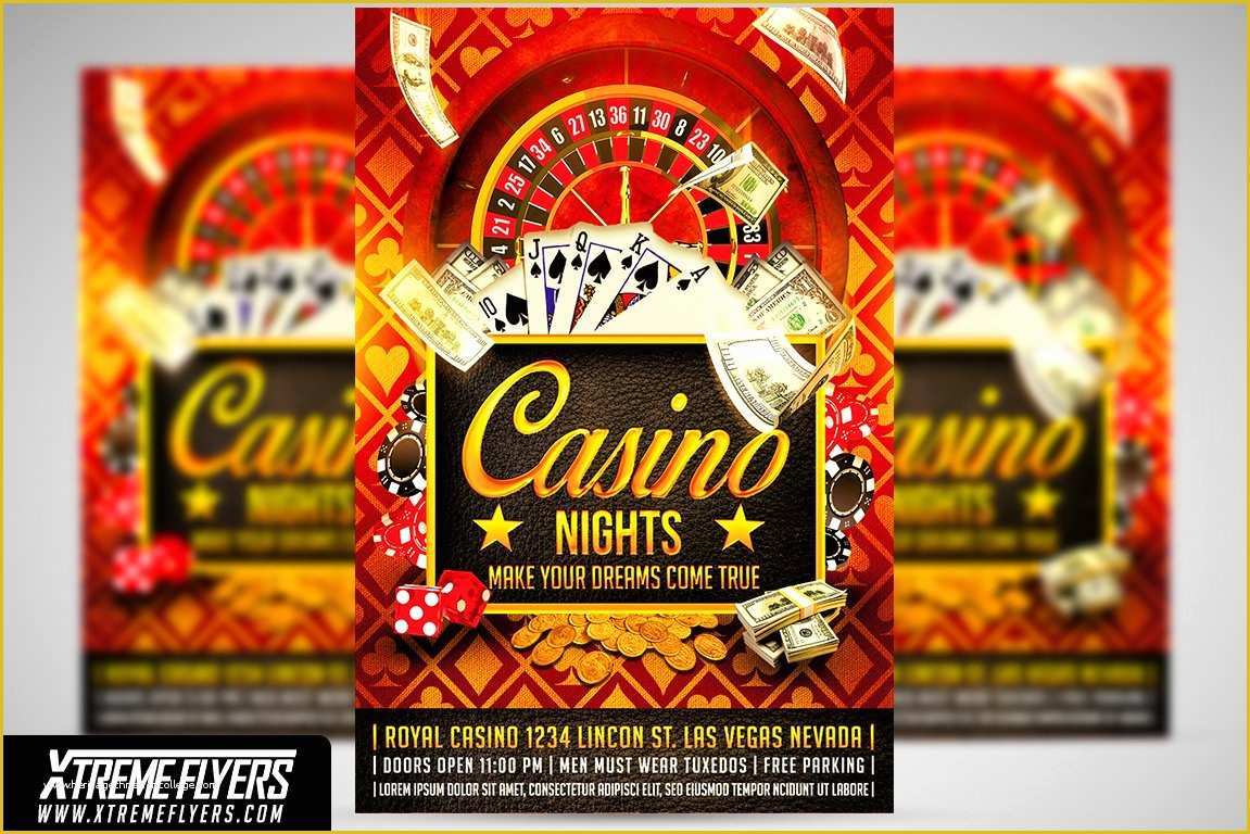 Casino Flyer Template Free Of Casino Flyer Template Flyer Templates Creative Market