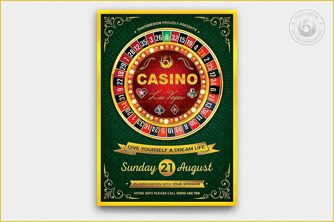 Casino Flyer Template Free Of Casino Flyer Template Psd Design for Photoshop Flyers