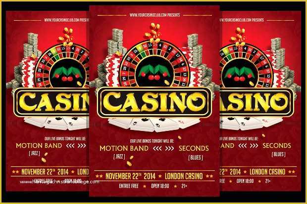 Casino Flyer Template Free Of Casino Flyer Templates Printable Psd Ai Vector Eps for and Free Fundraiser Templates Pack Psd
