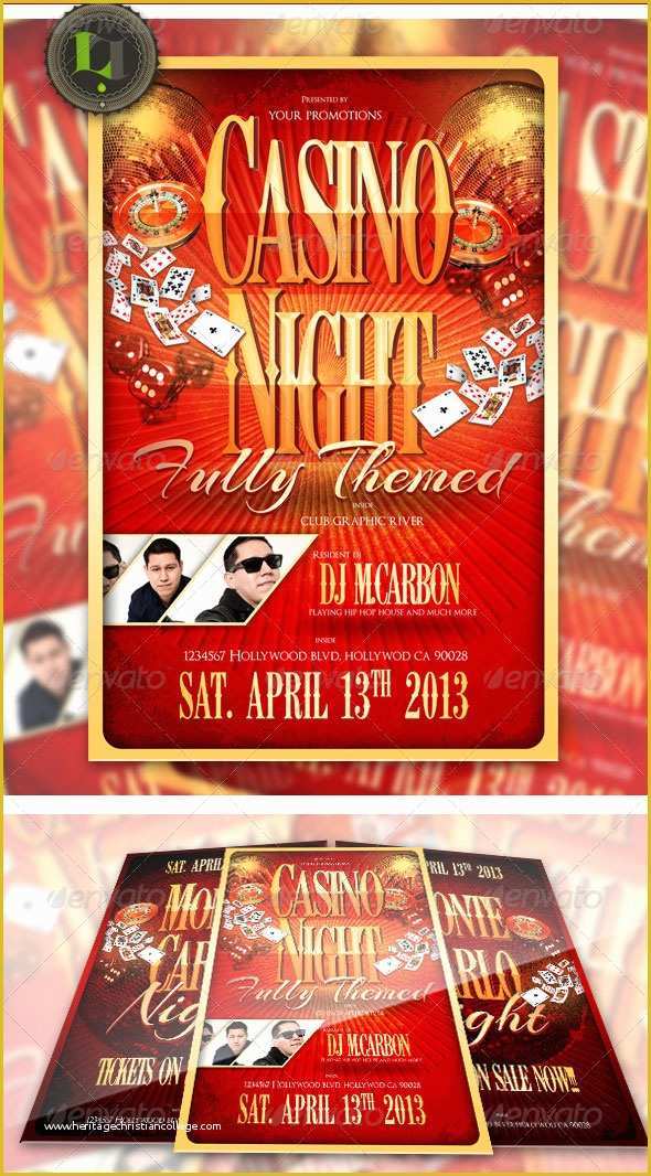 Casino Flyer Template Free Of Casino Night Flyer Template by Addictedtolucid On Deviantart