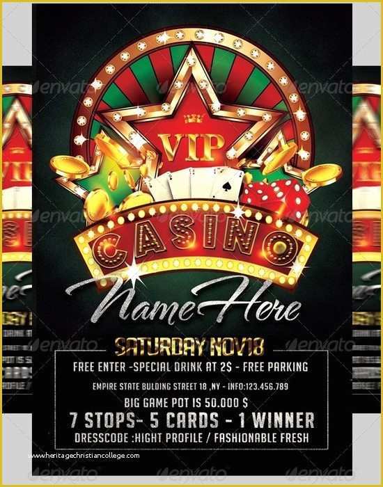 Casino Flyer Template Free Of Flyer Template Free V7 Psd Flyer Template Free Vector Stock Image