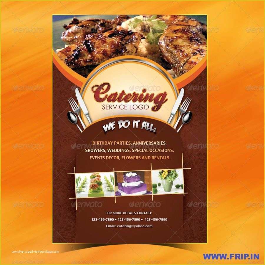 Catering Business Cards Templates Free Of 100 Great Restaurant Food Menu Print Templates 2016