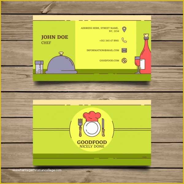 Catering Business Cards Templates Free Of 25 Chef Business Card Templates Free & Premium Download