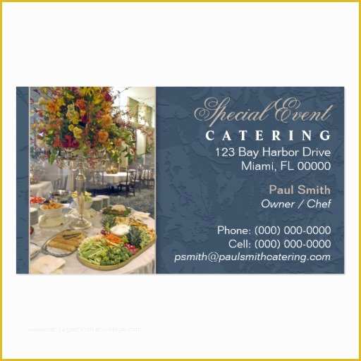 Catering Business Cards Templates Free Of 3 000 Food Catering Business Cards and Food Catering