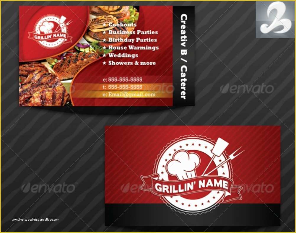 Catering Business Cards Templates Free Of 34 Examples Of Best Business Cards In Word Psd Eps