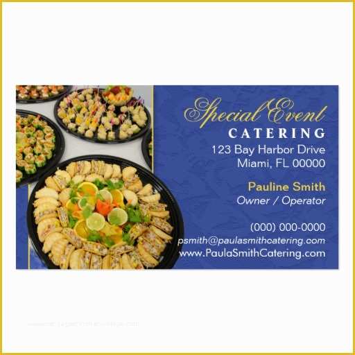Catering Business Cards Templates Free Of Catering Business Card