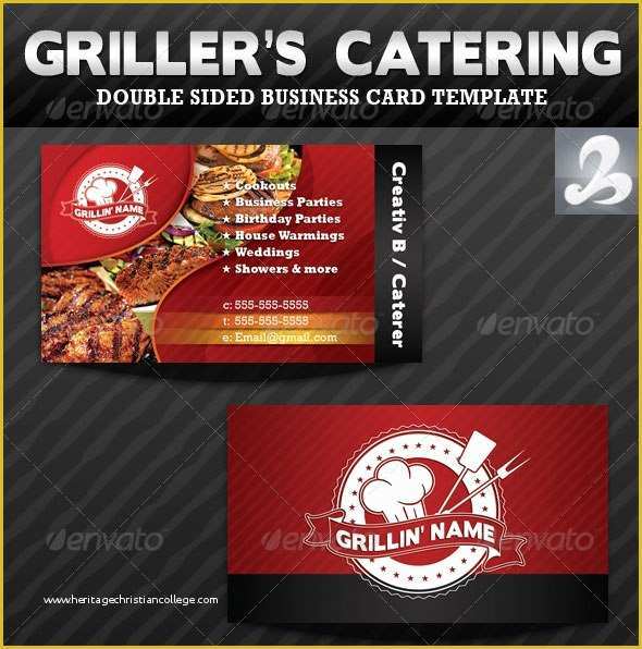 Catering Business Cards Templates Free Of Catering Business Card Templates Psd 1 – Card Design Ideas