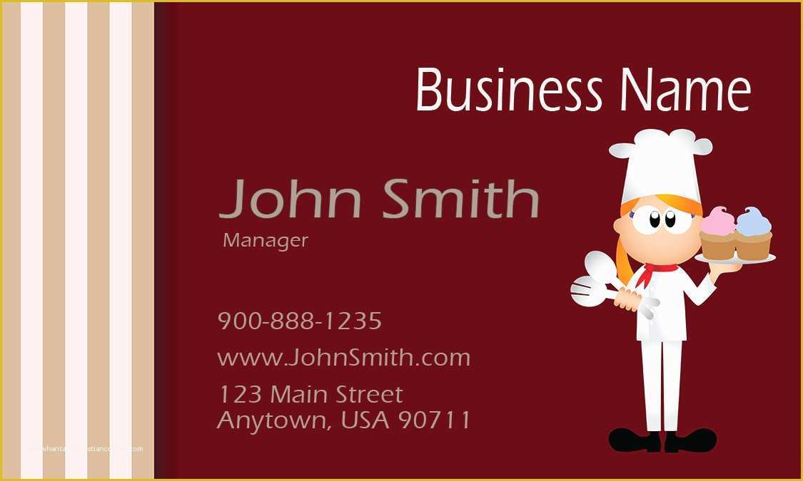 Catering Business Cards Templates Free Of Catering Business Cards Free Templates