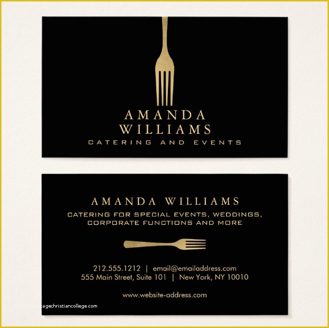 Catering Business Cards Templates Free Of Catering Business Cards – Lisut