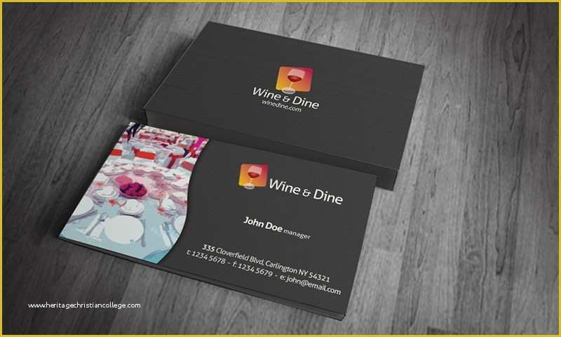 Catering Business Cards Templates Free Of Catering Business Cards Templates Free