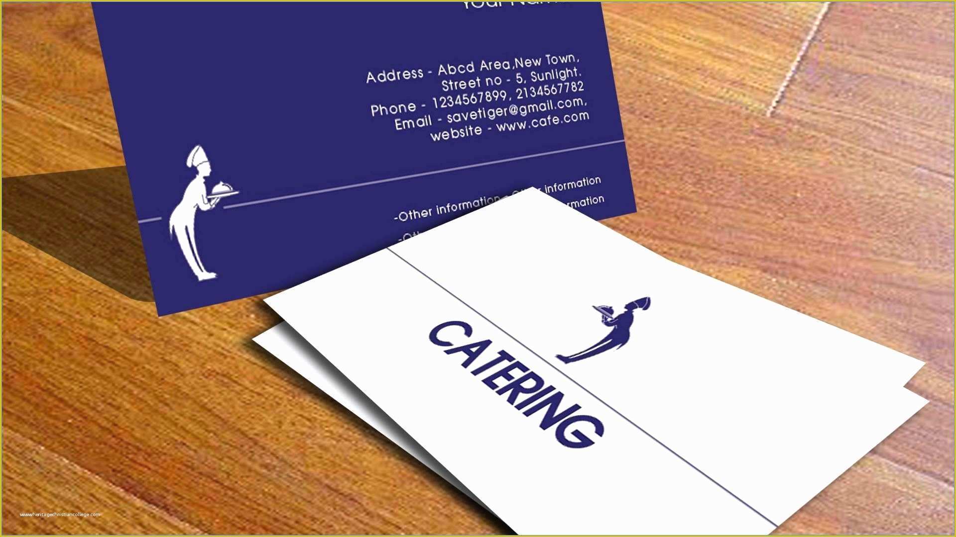 Catering Business Cards Templates Free Of Catering Business Cards Templates Free Pretty Catering