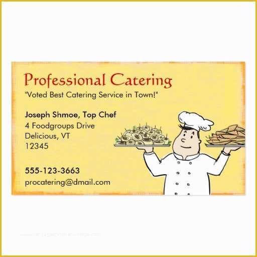 Catering Business Cards Templates Free Of Catering Chef Business Card