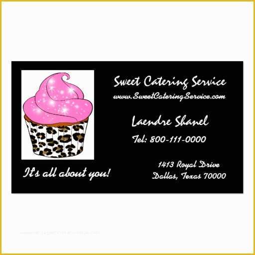 Catering Business Cards Templates Free Of Sweet Catering Service Pack Standard Business Cards