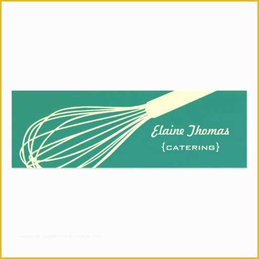 Catering Business Cards Templates Free Of Wire Whisk Catering Card Double Sided Mini Business Cards